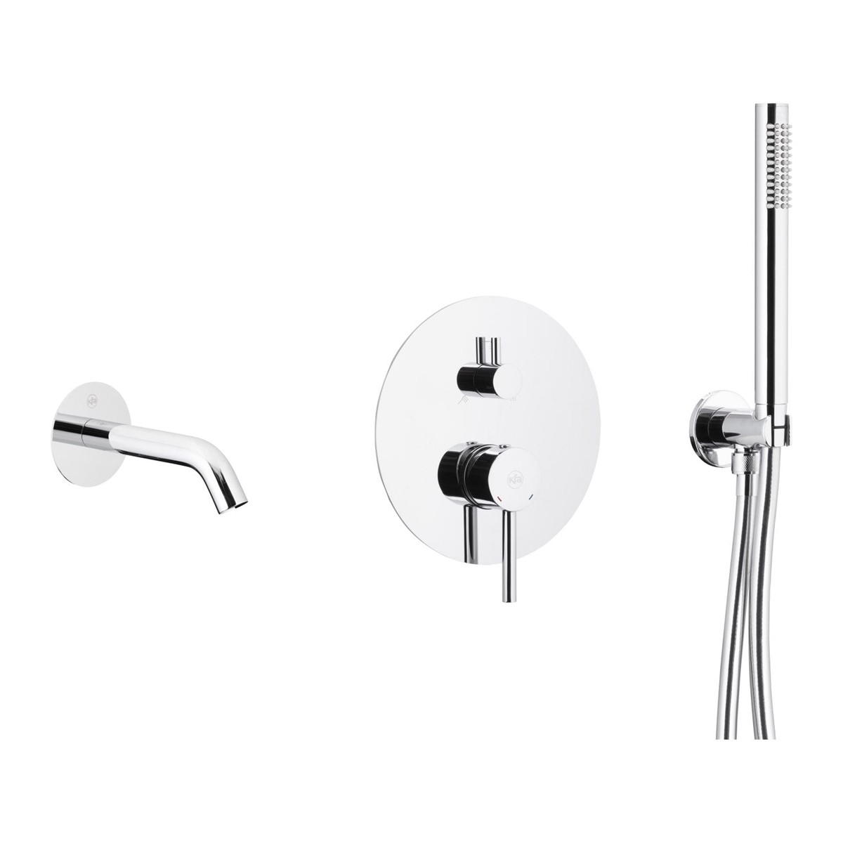 Moza Concealed Bath Set with 3-Function Mixer