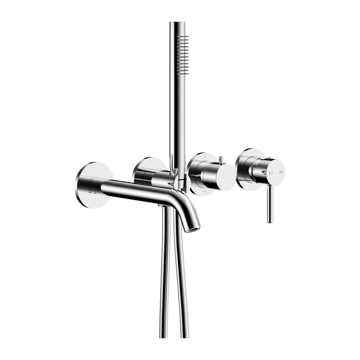 Moza Concealed Bath Set with 3-Hole 2-Function Mixer