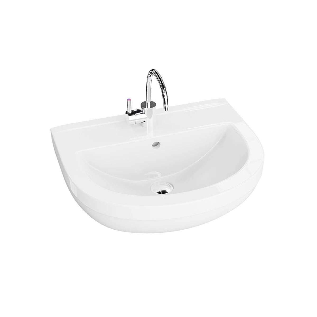 Bart 505mm Wall-Hung Basin - White Gloss