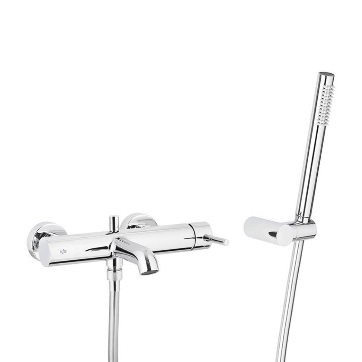 Moza Wall-Mounted Bath Mixer with Shower Set