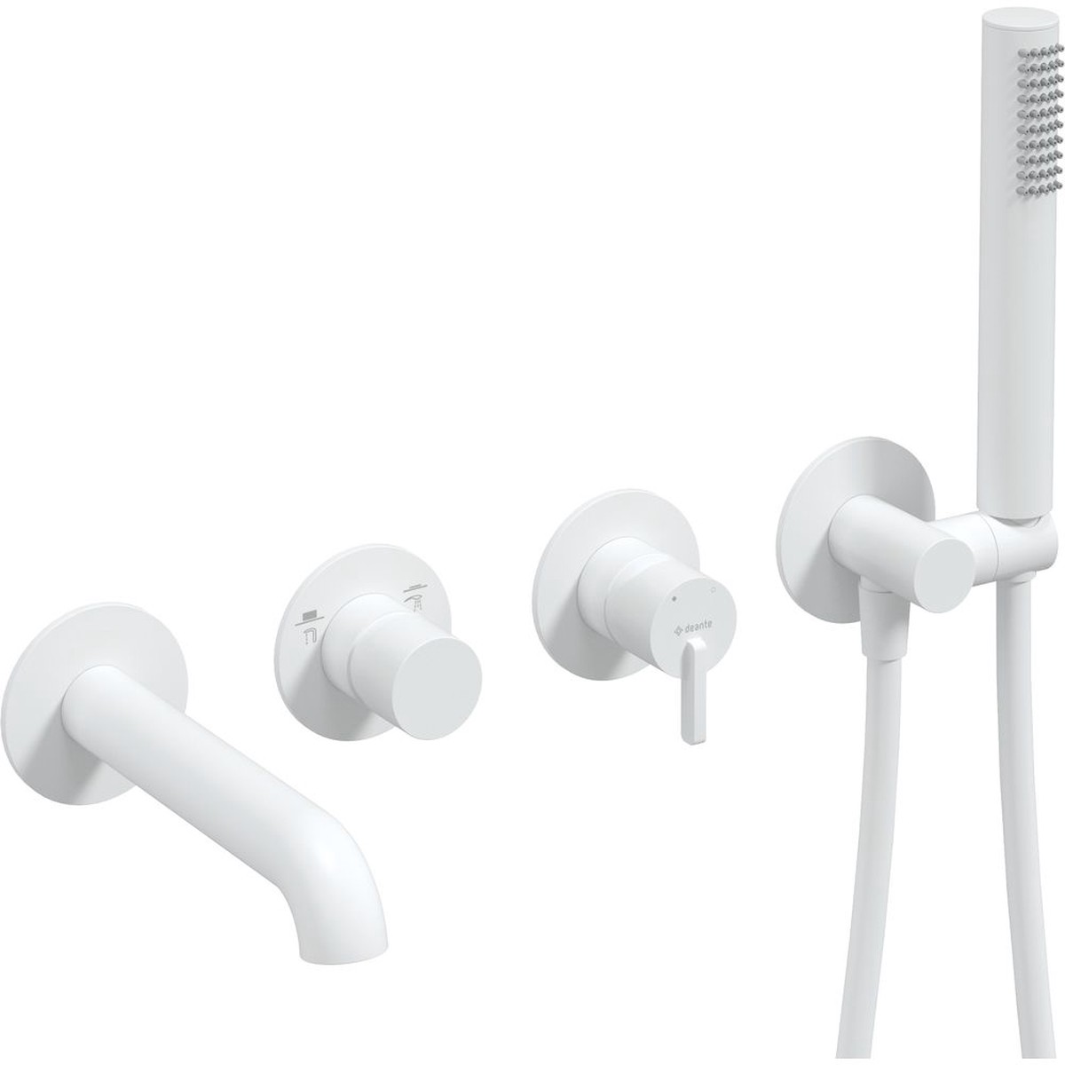 Silia Bath mixer, 4-hole, concealed