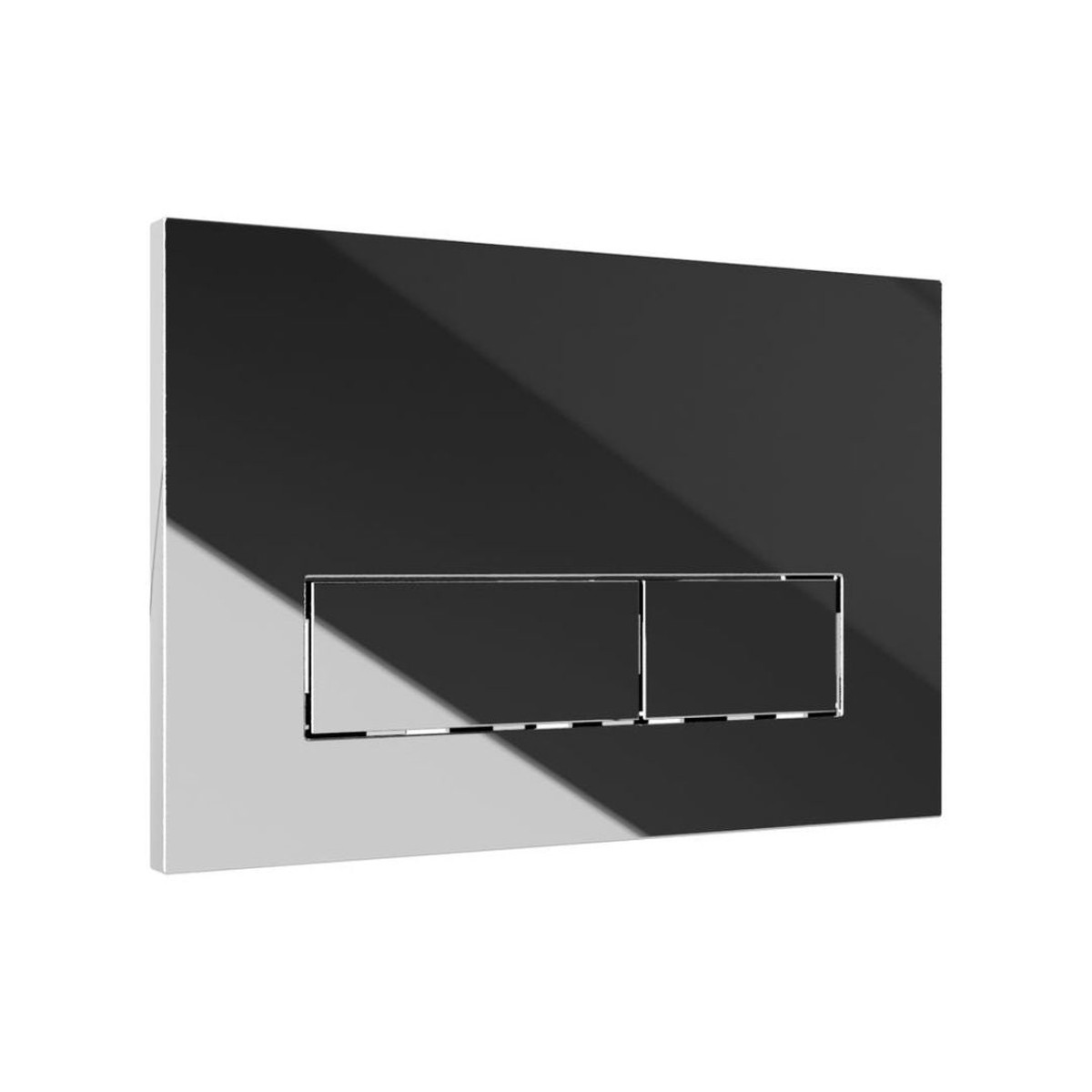 Flush Button Rectangle 200.3.2 Gloss Chrome