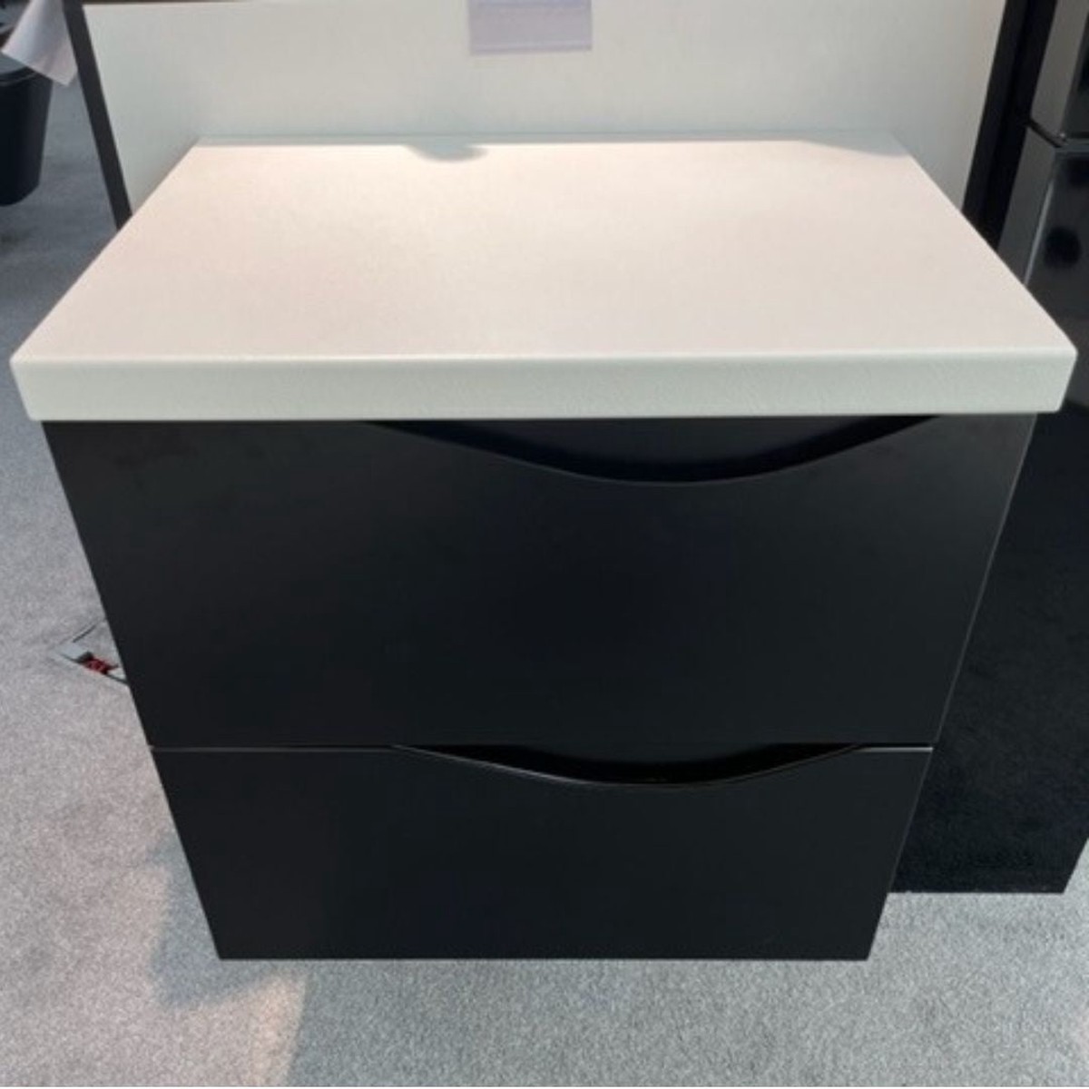 Archer Matt Black Vanity Unit & Countertop