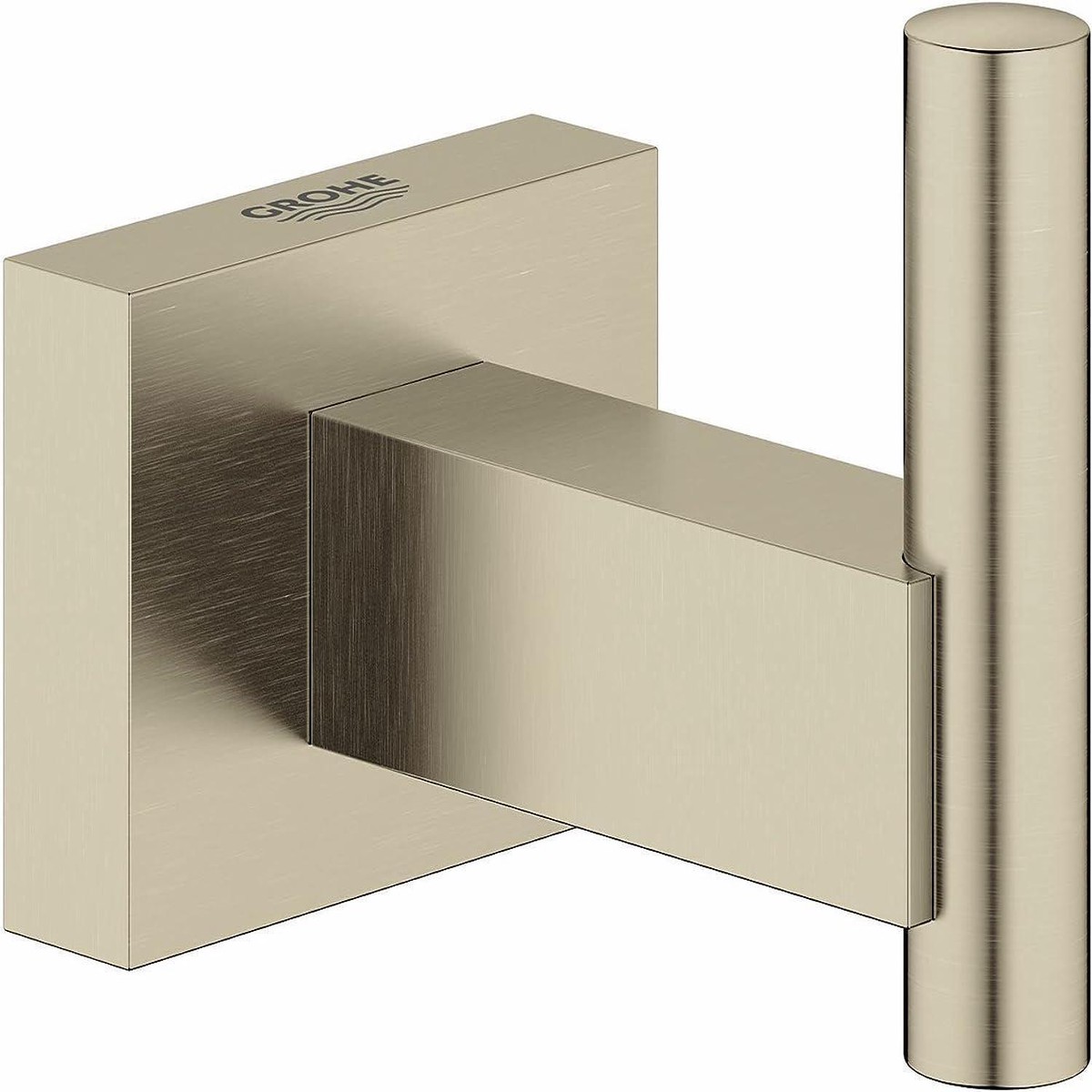Essentials Cube Robe Hook - Brushed Nickel 40511EN1 Grohe