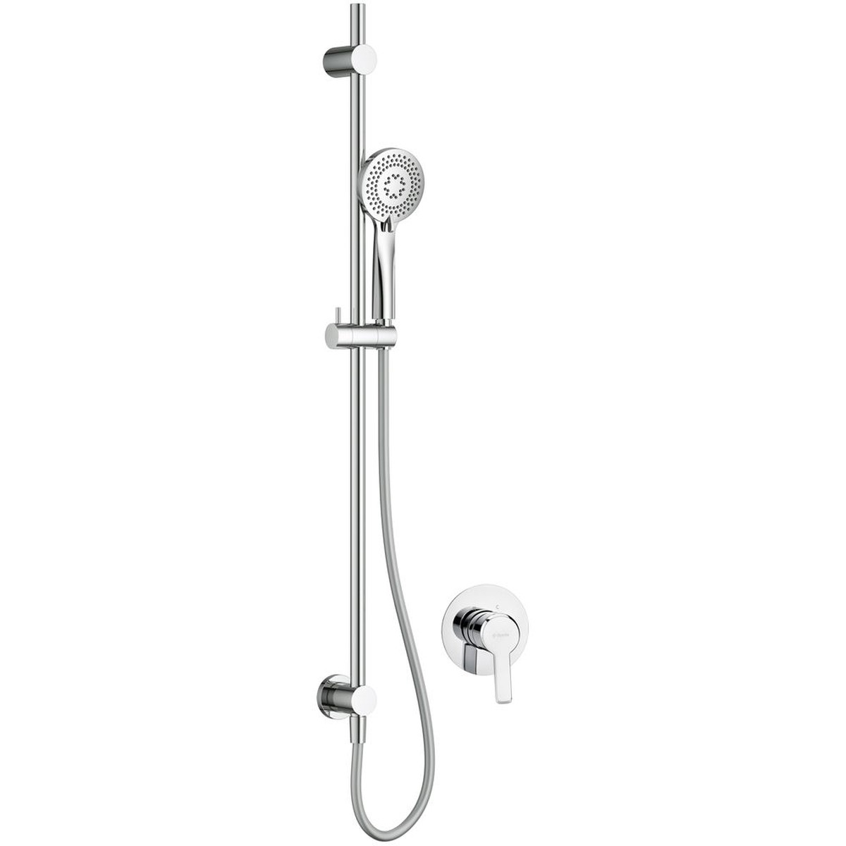 Arnika Concealed shower set, with sliding bar