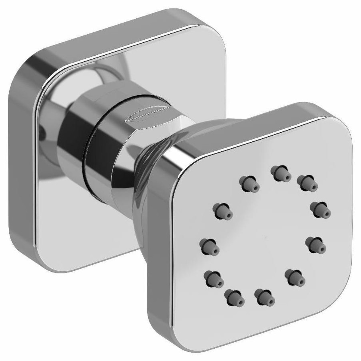 1-Function Square Body Spray - Chrome 377C RIOBEL