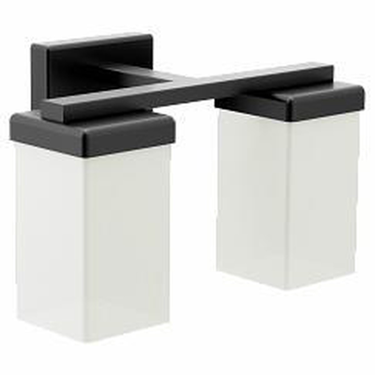 90 Degree 2-Globe Light Sconce - Matte Black YB8862BL Moen