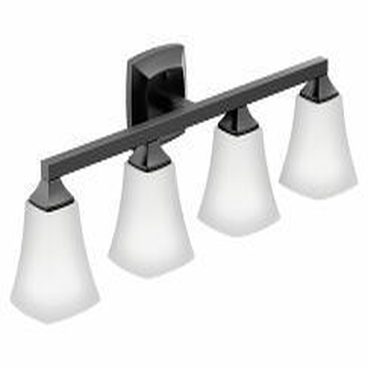 Voss 4-Globe Light Sconce - Matte Black YB5164BL Moen