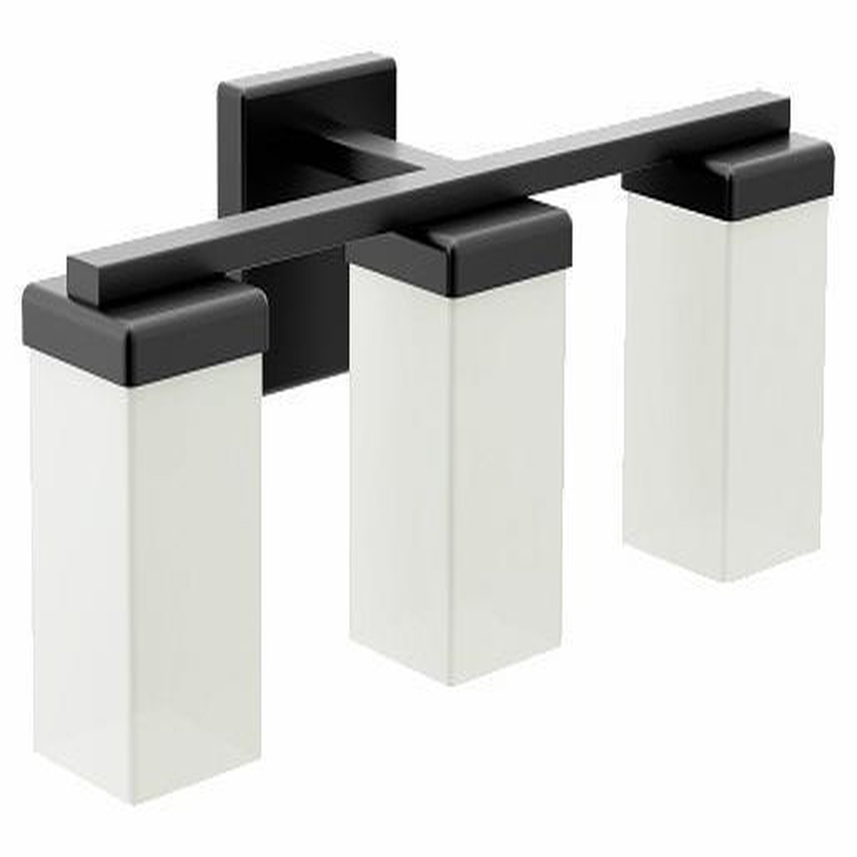 90 Degree 3-Globe Light Sconce - Matte Black YB8863BL Moen