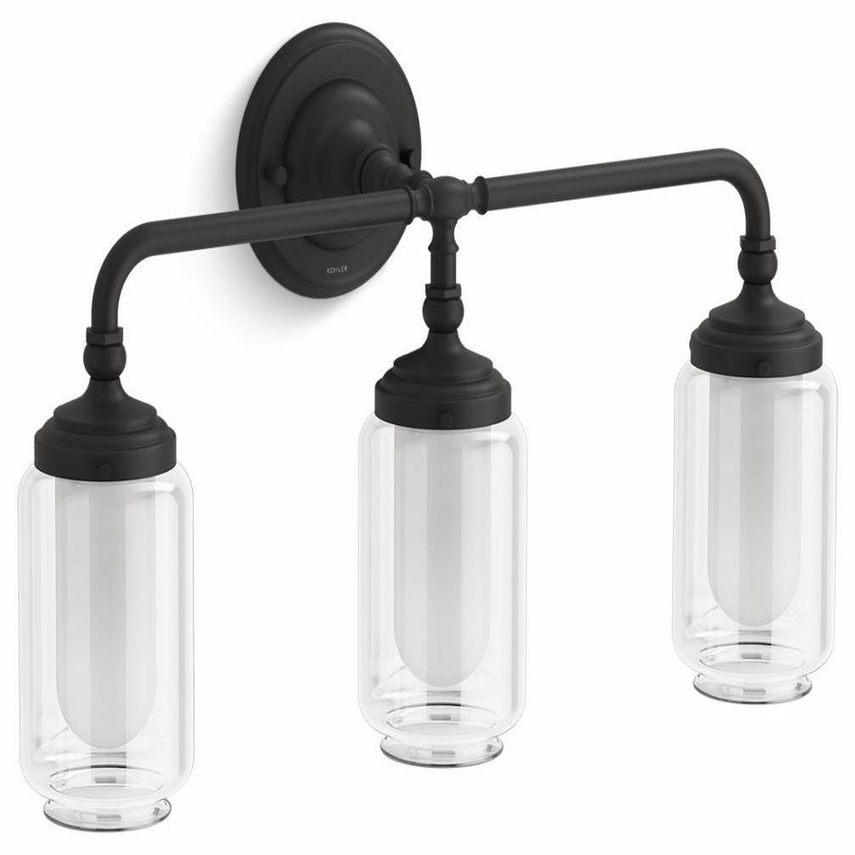 Artifacts 3-Light Sconce - Matte Black 32806-SC03-BLL Kohler