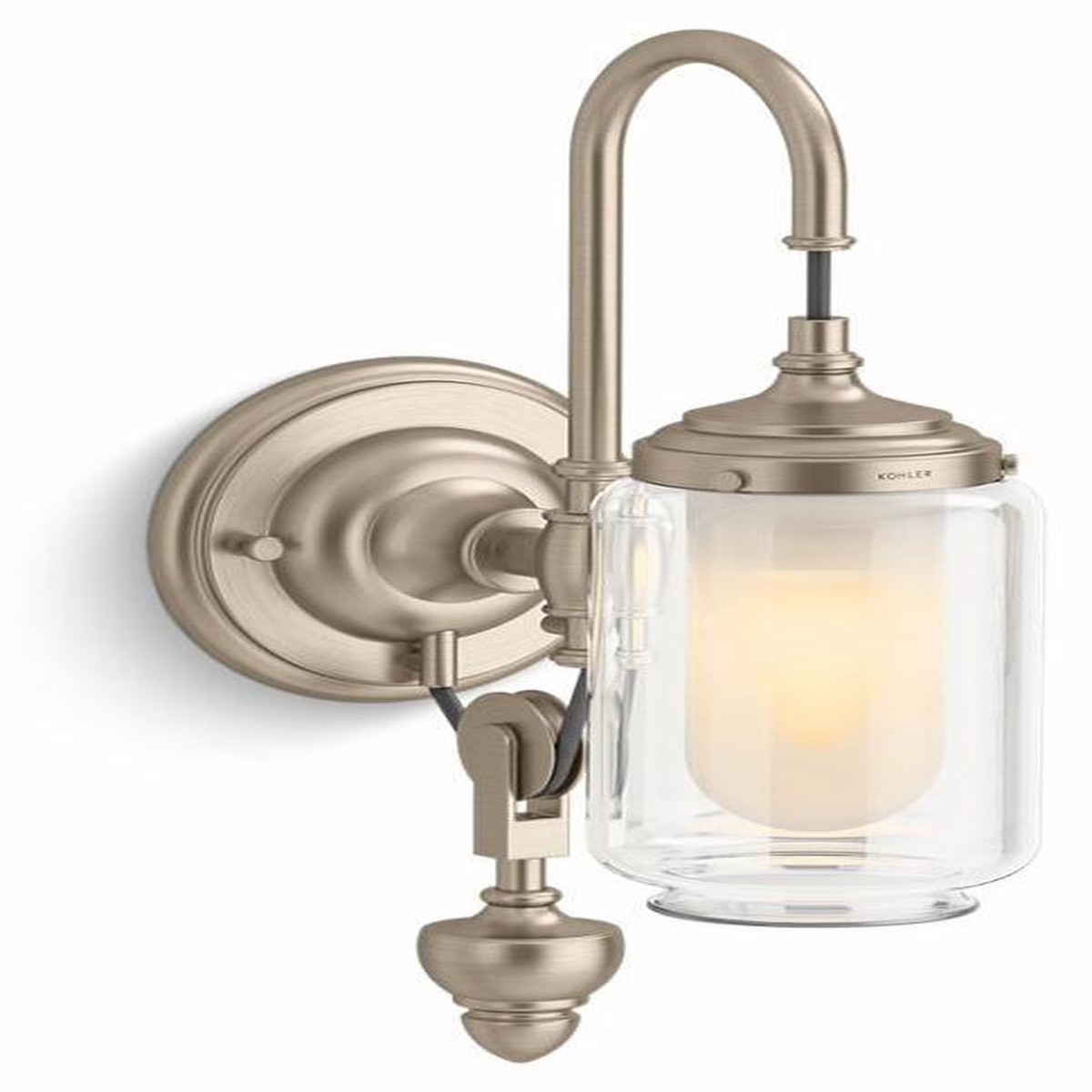 Artifacts 1-Light Adjustable Sconce - Brushed Bronze 72581-BVL Kohler