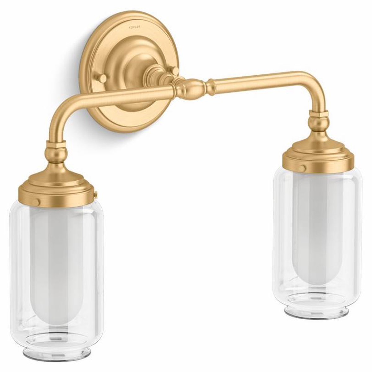 Artifacts 2-Light Sconce - Brushed Moderne Brass 72582-2GL Kohler