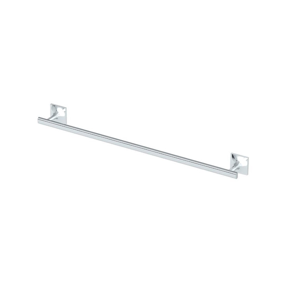 Waterline Single Towel Bar - Wall Mount - 24" Brass/Polished Chrome