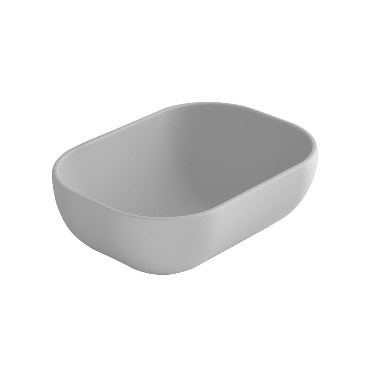 Block Oval Bathroom Sink - Vessel - 18" Ceramic/White