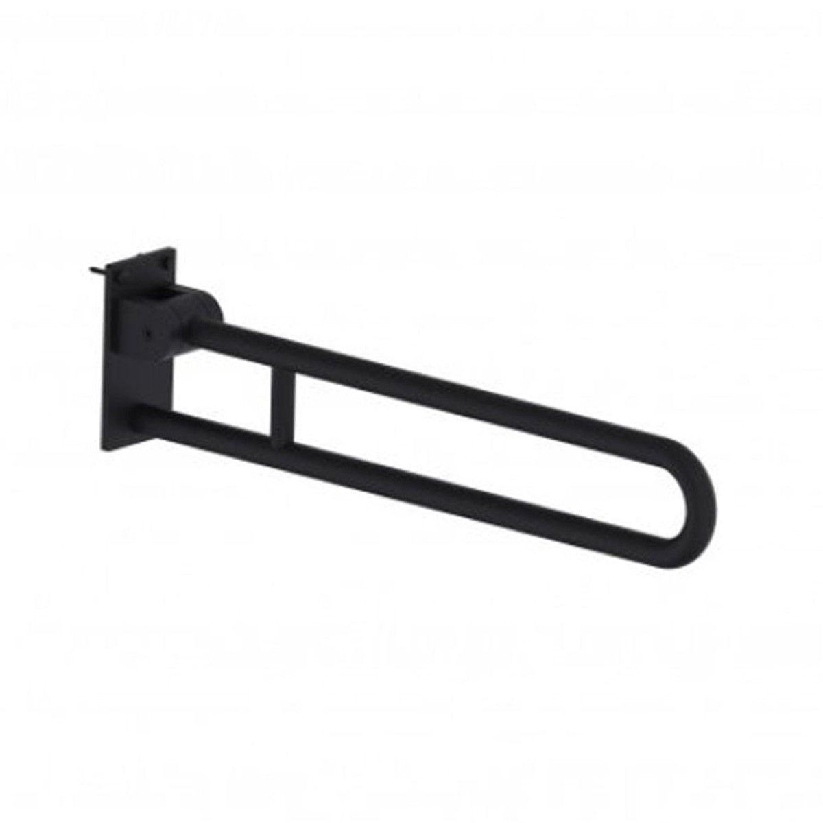 Berlin Fold Down Grab Bar - Wall Mount - 32" Brass/Matt Black