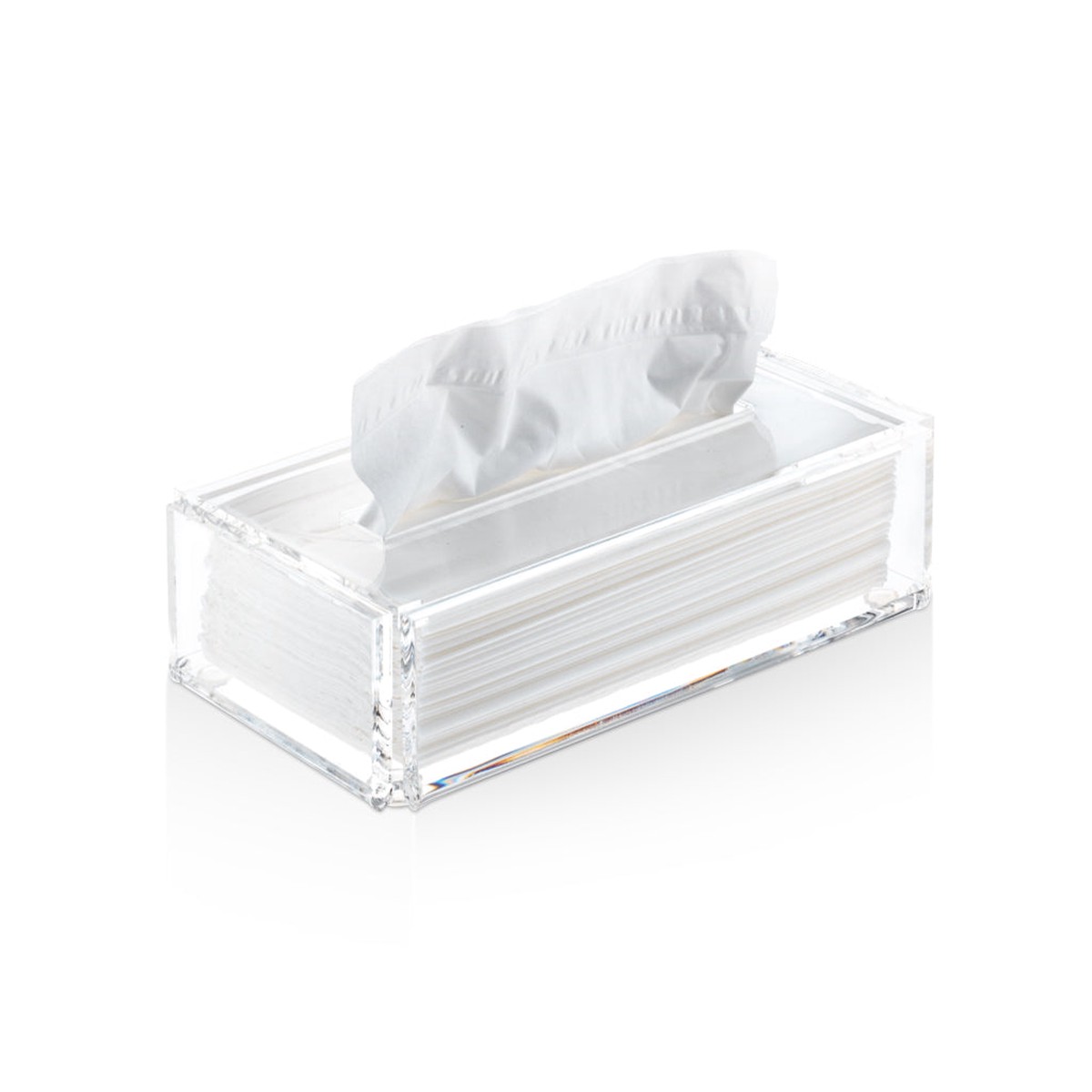Sky Tissue Box - Free Standing - 3" Acrylic/Clear