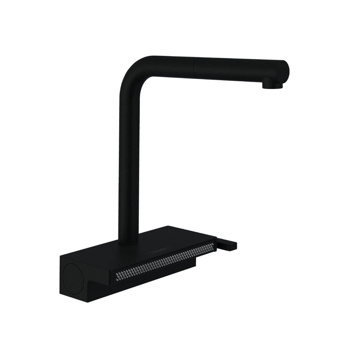 Aquno Select Pull Out Kitchen Faucet - Single Hole - 8" Brass/Matt Black