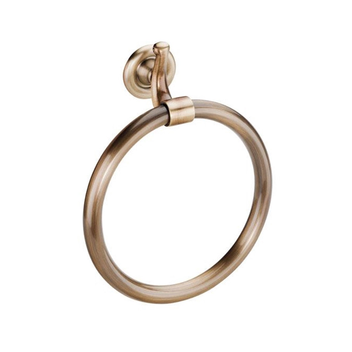 Windsor Towel Ring - Wall Mount - 9" Brass/Antique Brass