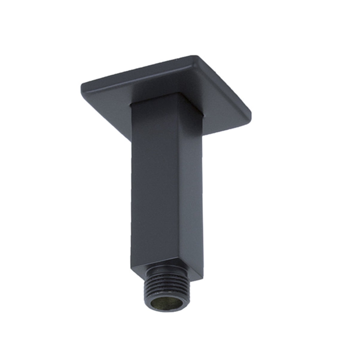 Cubic Shower Arm - Ceiling Mount - 4" Brass/Matt Black
