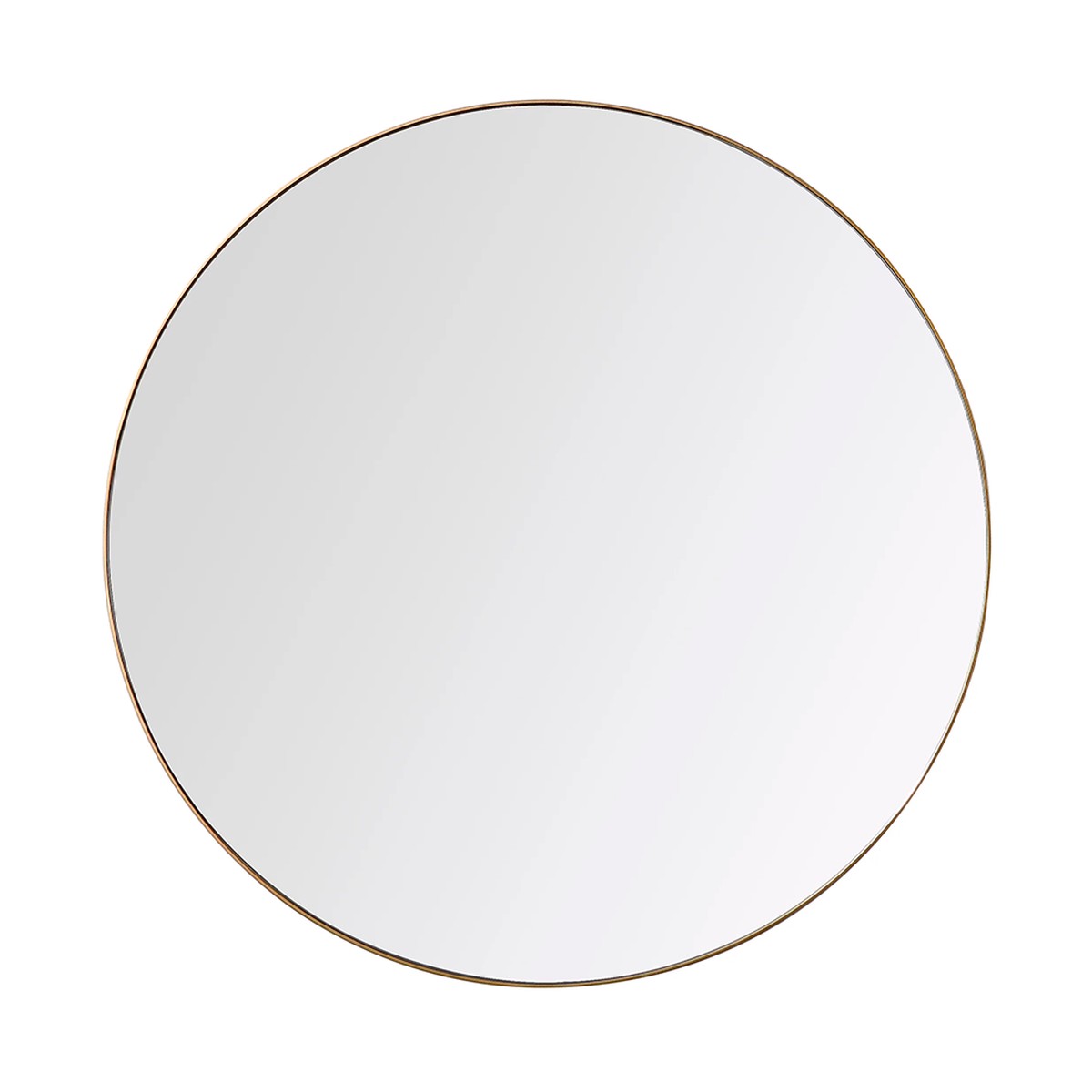 Shell Vanity Mirror - Wall Mount - 30" Steel/Dark Gold