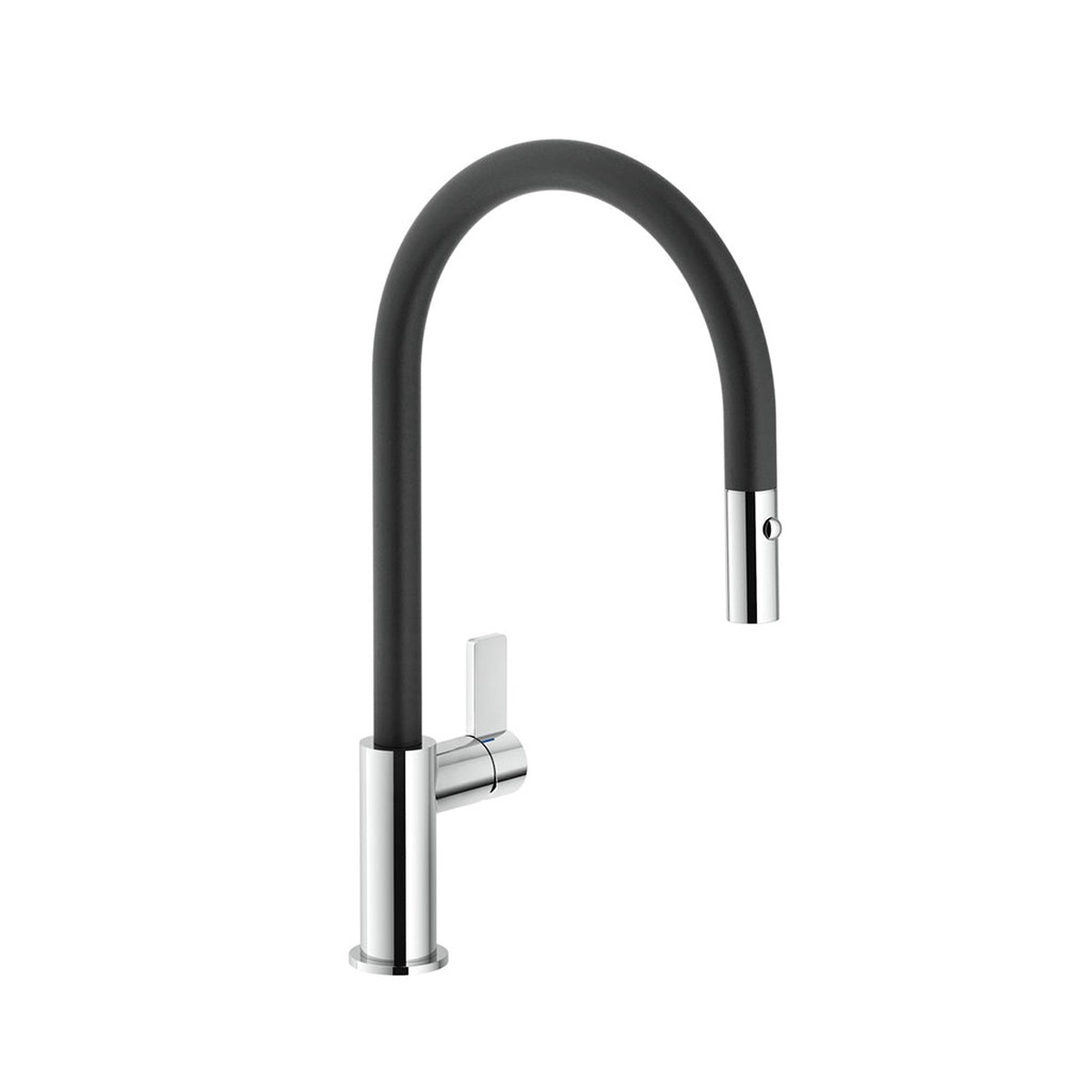 Capri Pull Out Kitchen Faucet - Single Hole - 17" Brass/Matt Black/Chrome