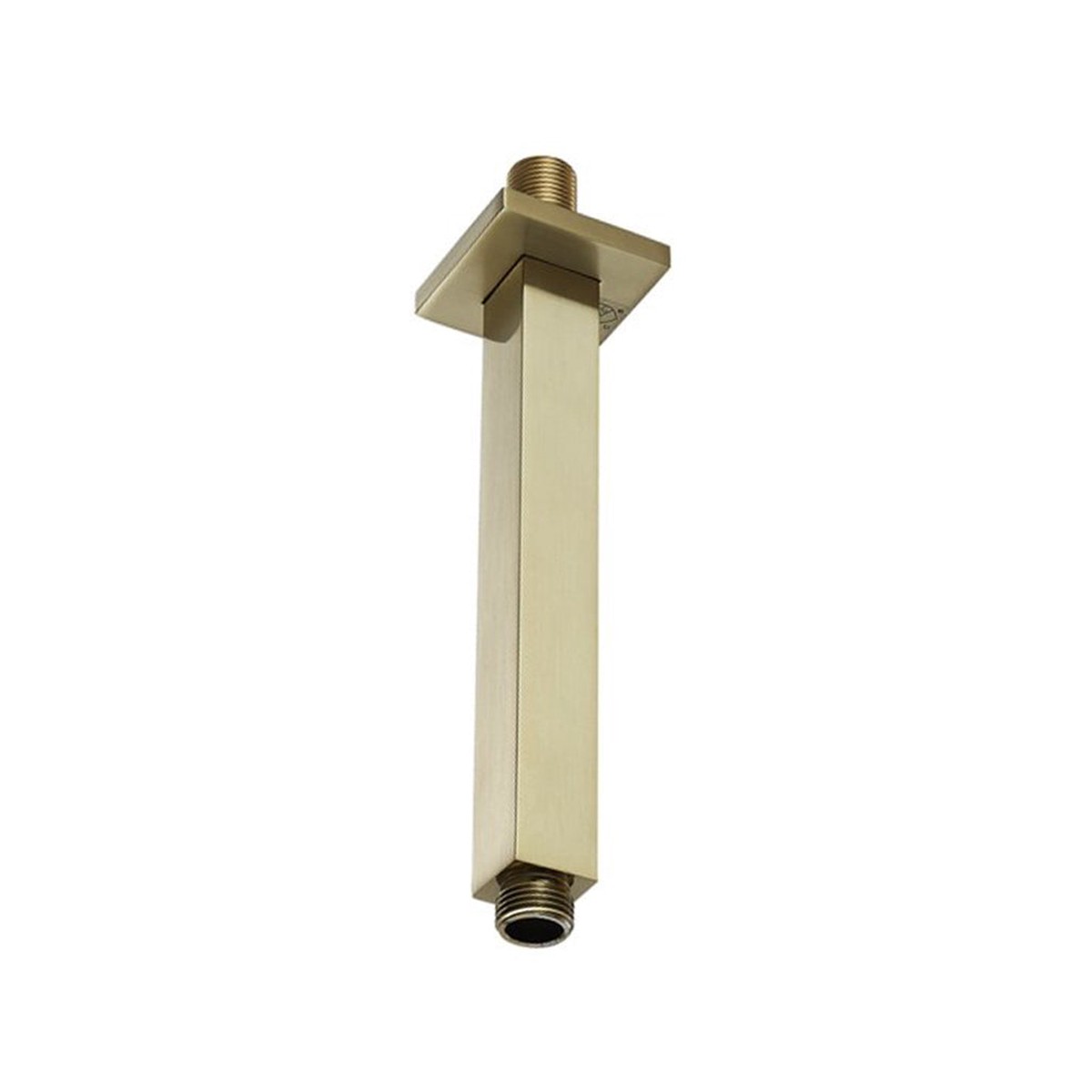 Devon Shower Arm - Ceiling Mount - 8" Brass/Satin Brass
