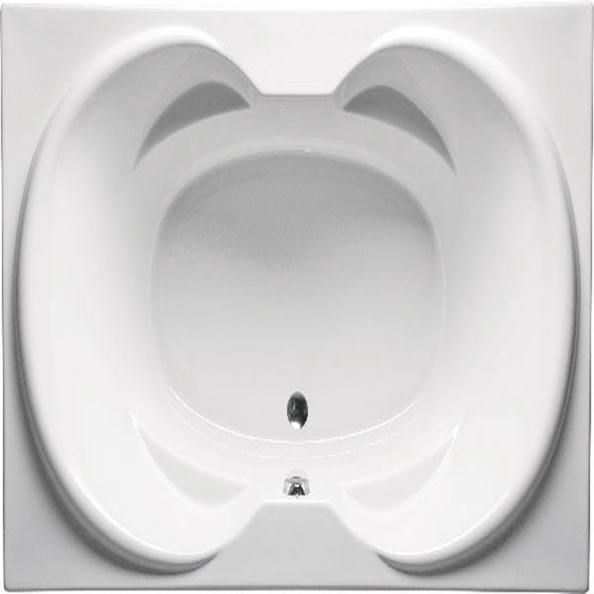 Americh IC7242P Icaro 72" x 22" Drop In Platinum Whirlpool Tub