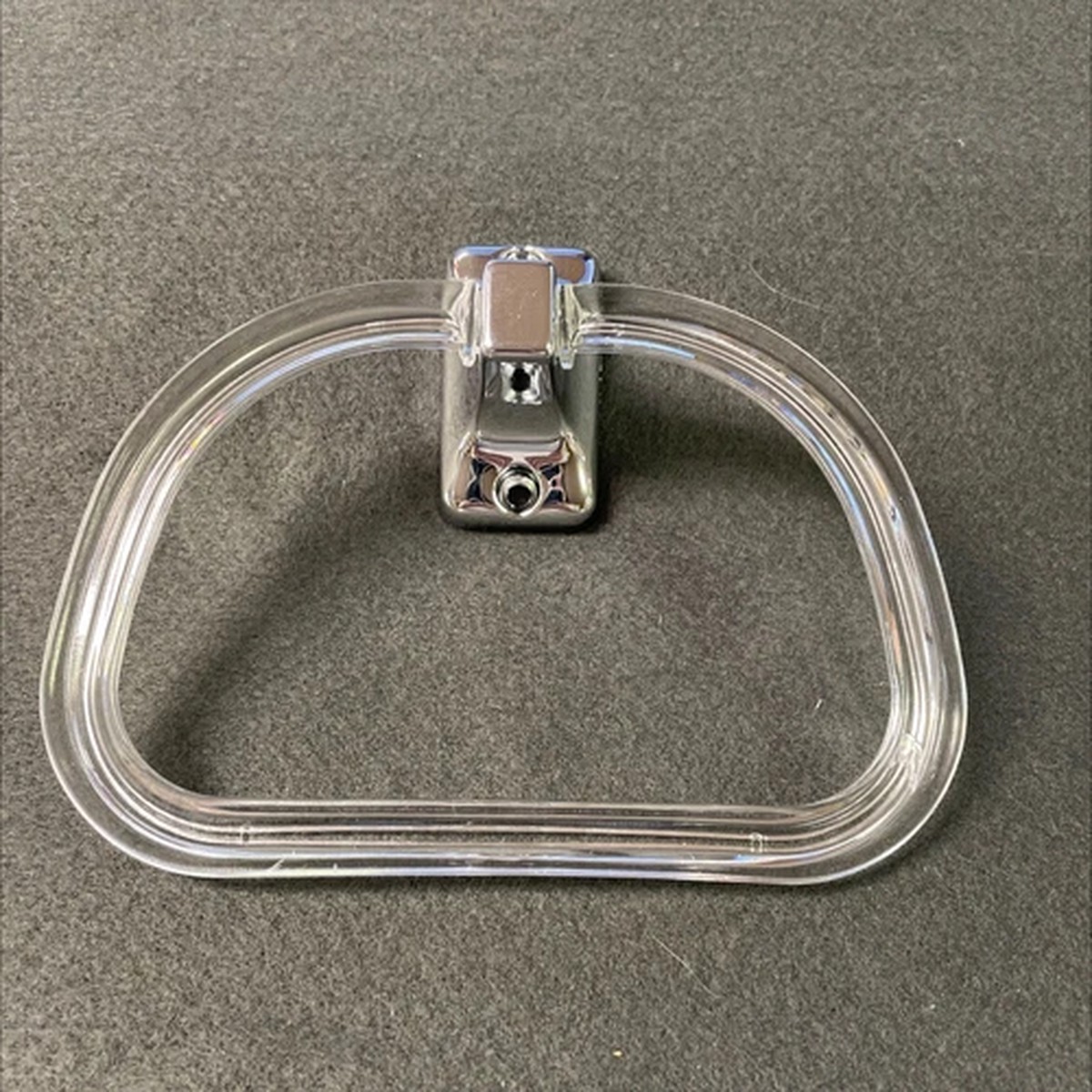 (5 Pack) Budgeteer Towel Ring Clear Plastic