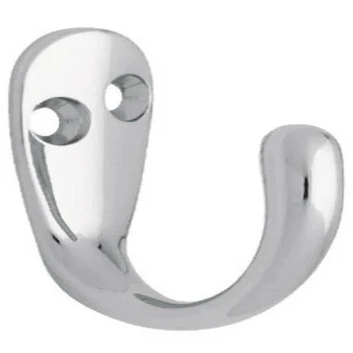 (5 Pack) 2-Pack Single Prong Robe Hook Polished Chrome